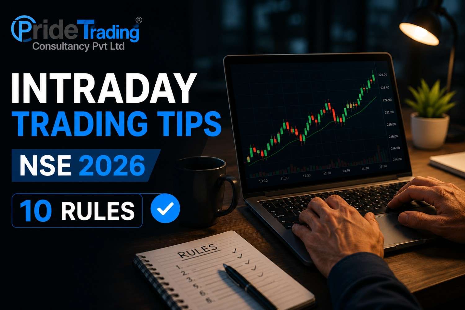 Intraday trading tips NSE 2026 showing stock selection, entry, exit, and stop-loss strategy